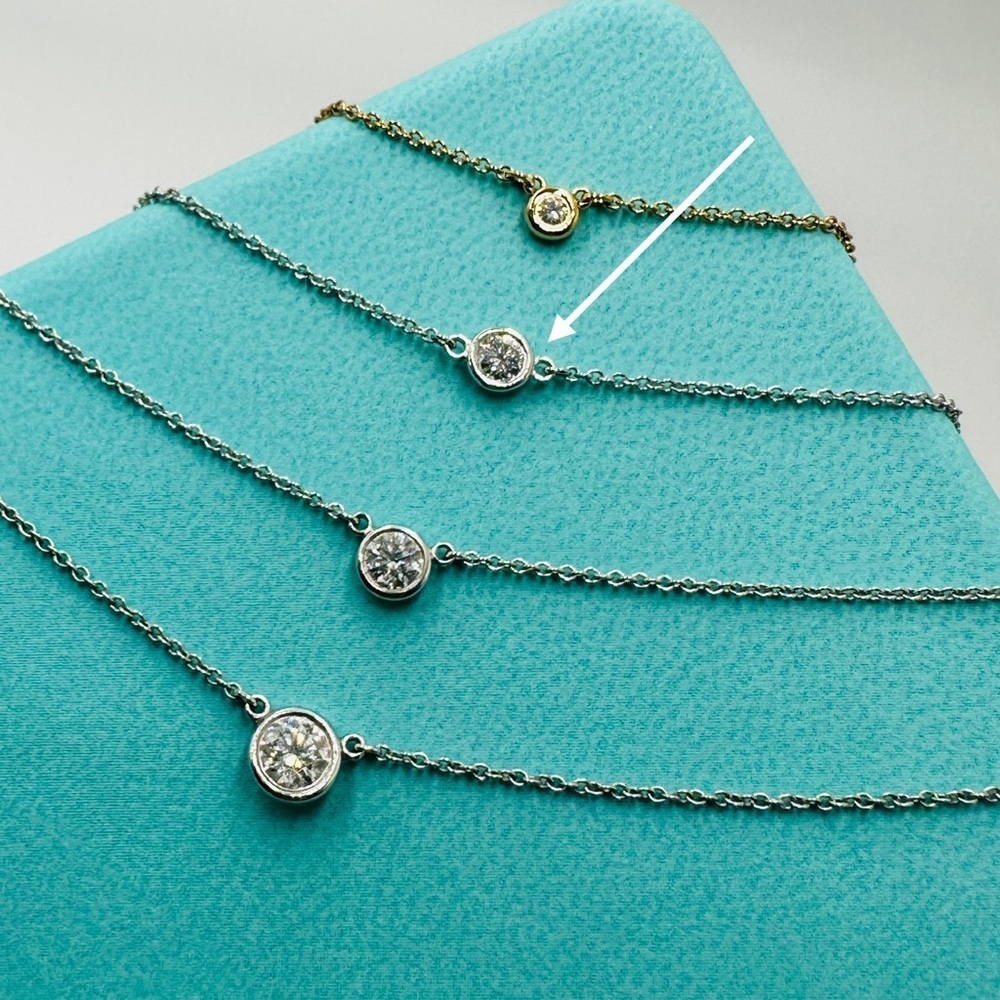 Tiffany & Co. .15 Diamonds by the Yard Bracelet in Platinum 6” with Packaging